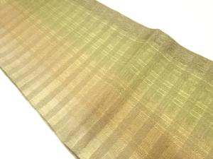 格子模様織出し全通袋帯